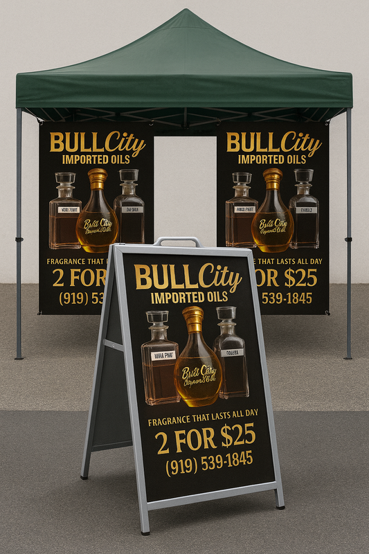 Bull City Imported Oils - 24" x 36"