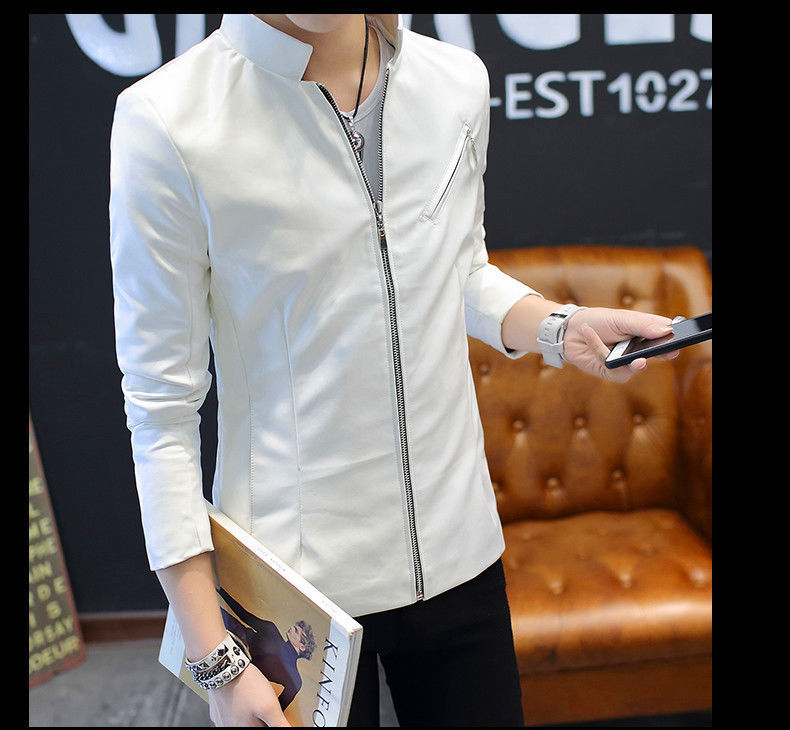 Pure~Form Leather Jacket