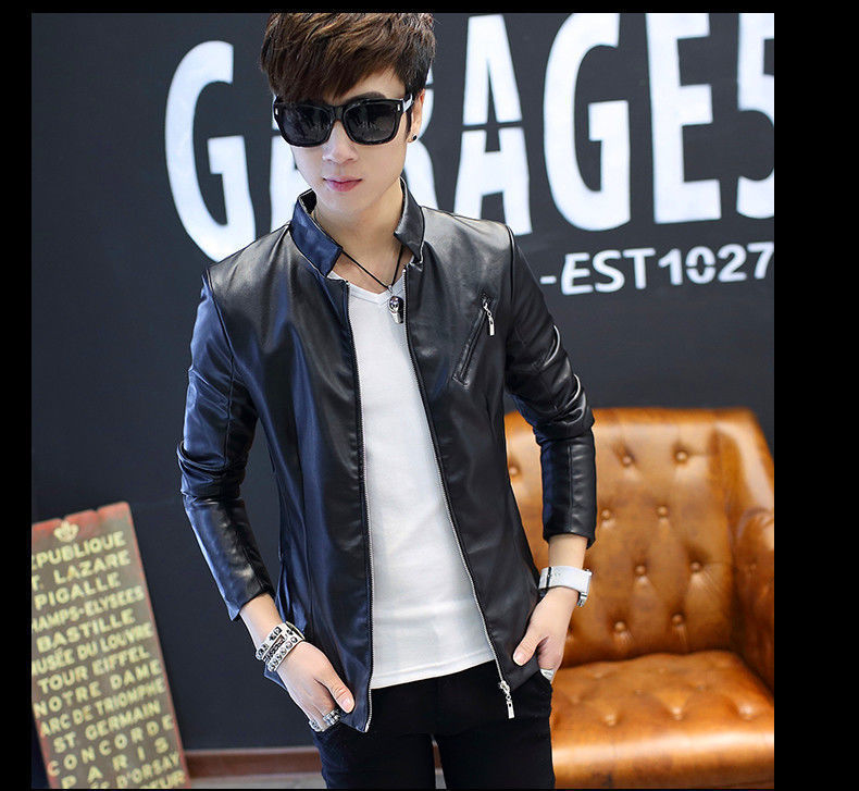 Pure~Form Leather Jacket