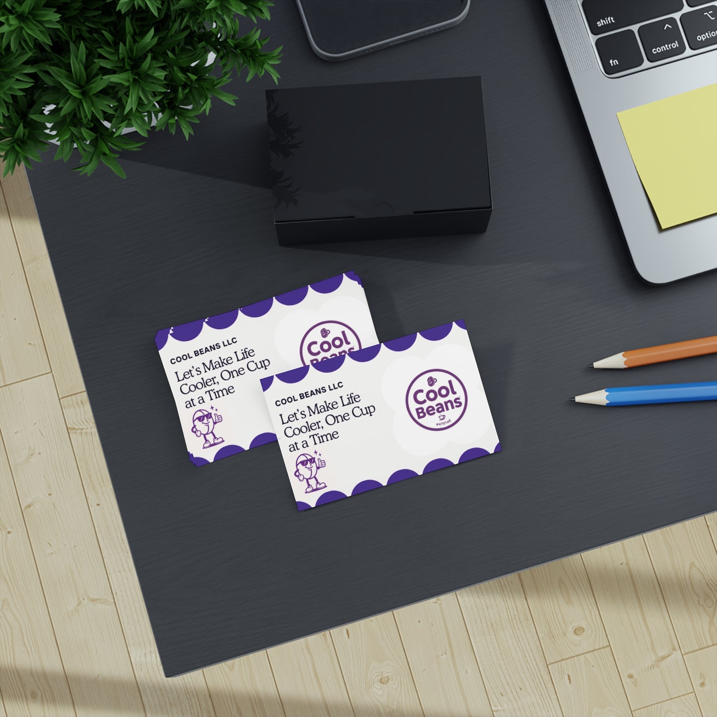 Cool Beans LLC -  Graphic Business Cards (2-sided 100 pcs)