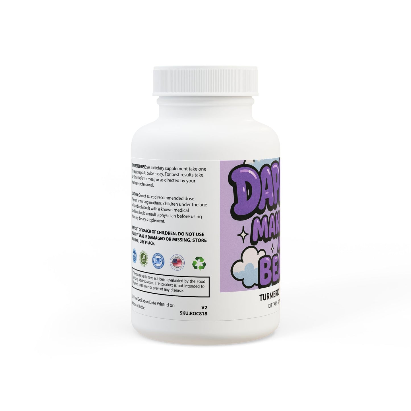 The Daphne Collection - Turmeric with BioPerine® (Black Pepper Fruit Extract) Supplement (60 Capsules)