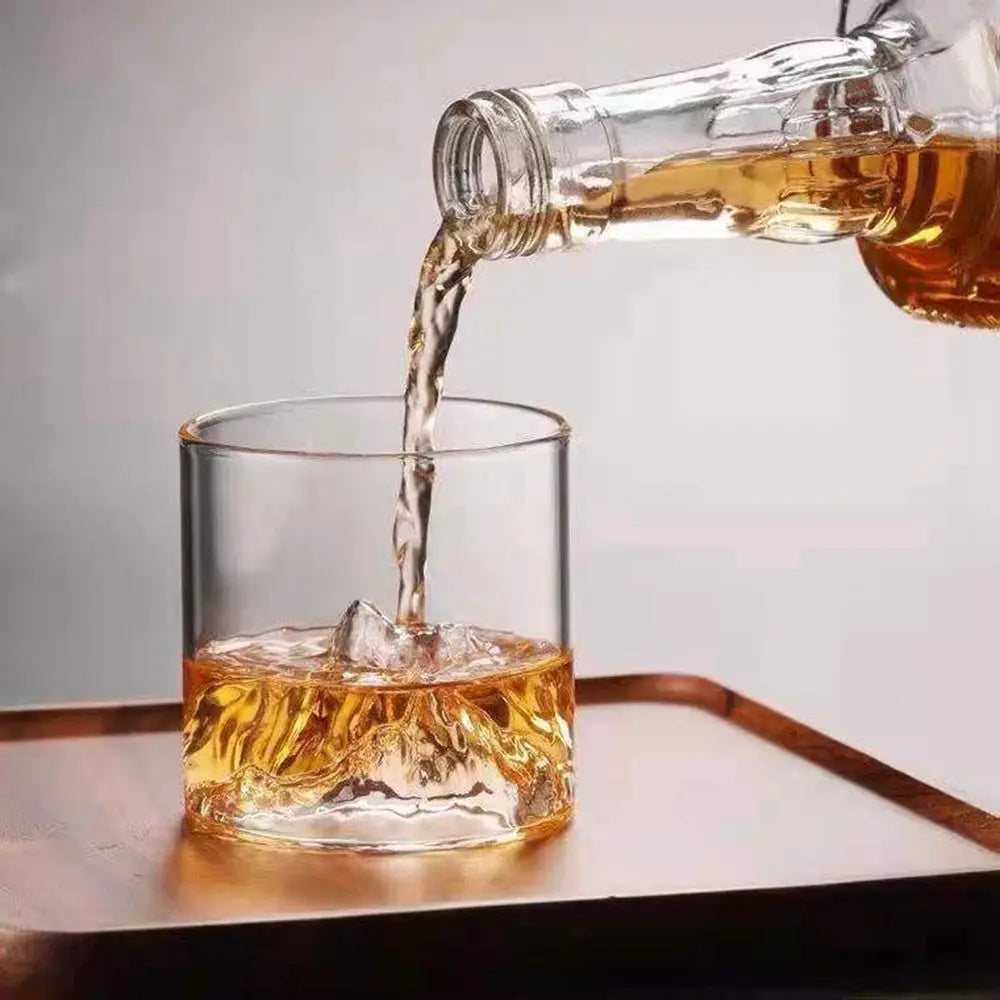 Peak Pour – 3D Mountain Whiskey Glass