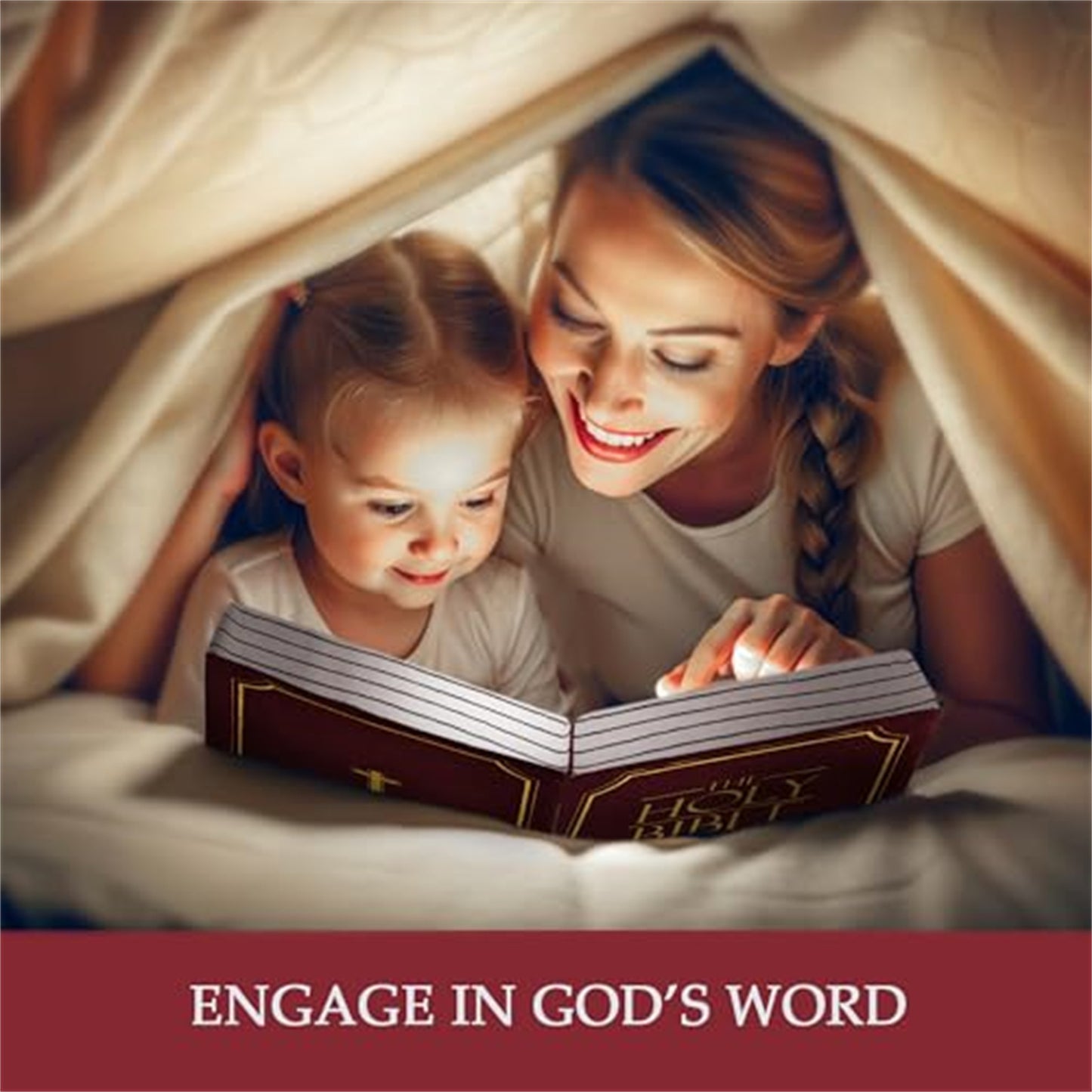 Stuffed Bible Pillow with Bible verses