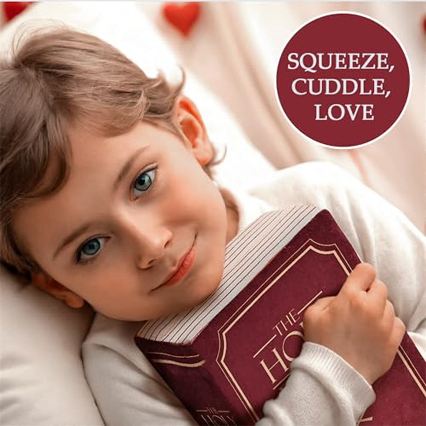 Stuffed Bible Pillow with Bible verses