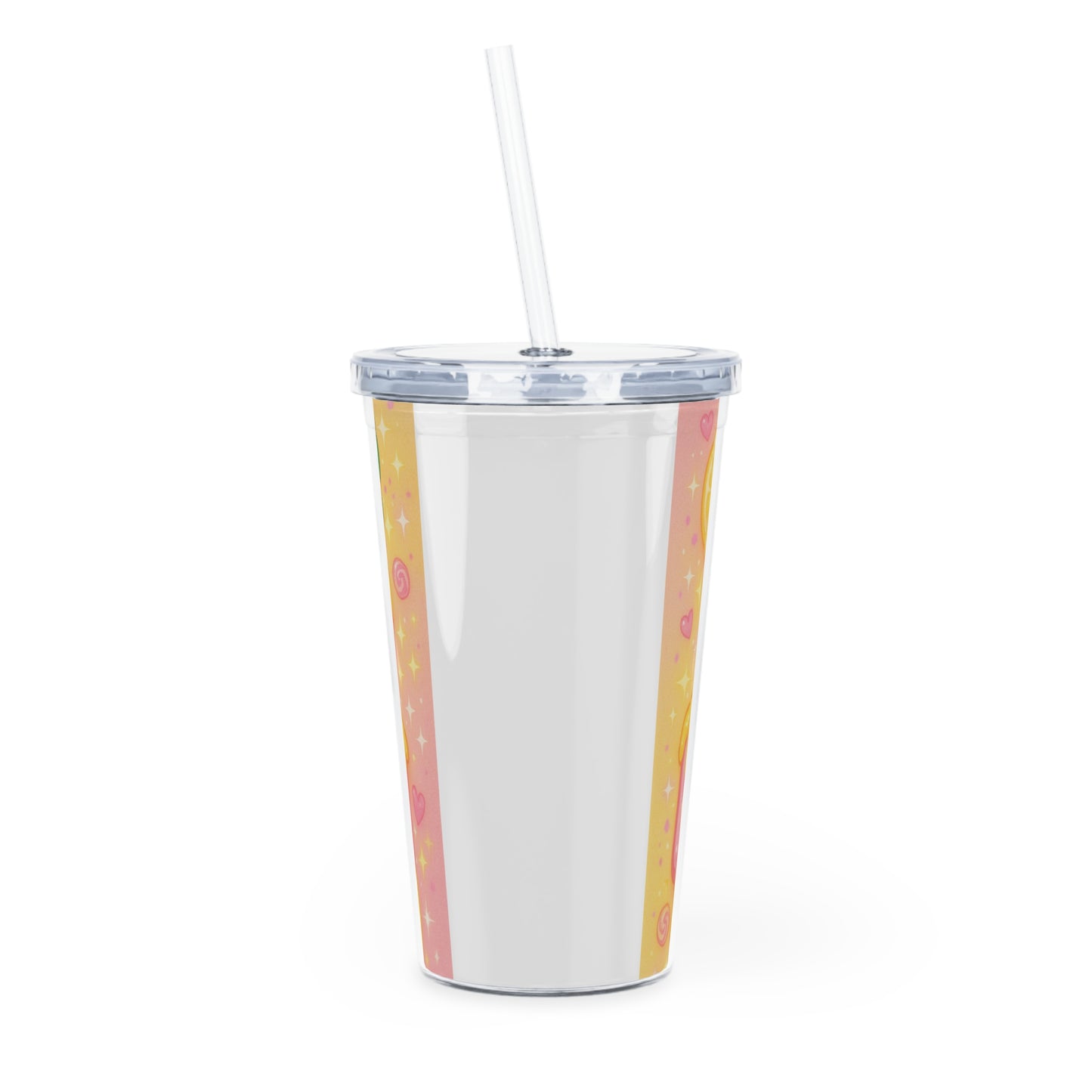 The Lucky Lemon - Plastic Cup with Lid &Straw