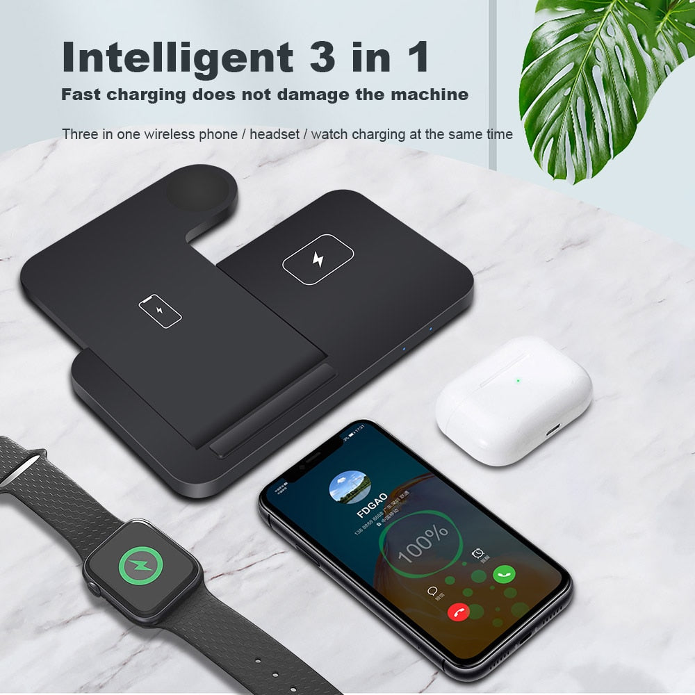 NovaDock(2.0) – 3-in-1 Turbo Wireless Charger