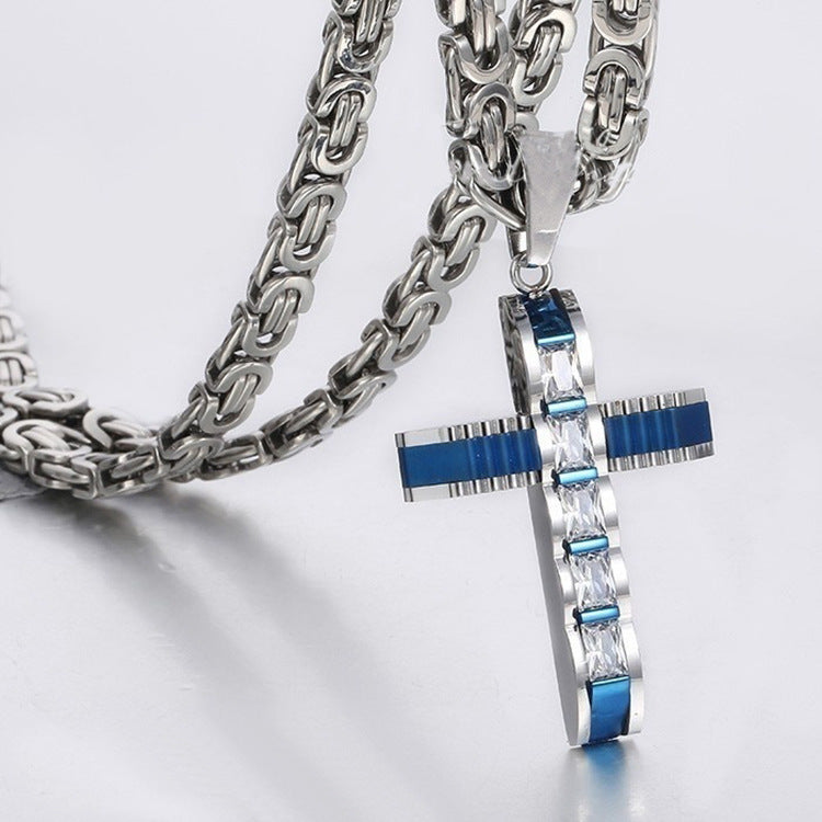 GraveBreaker Curved Cross  Necklace