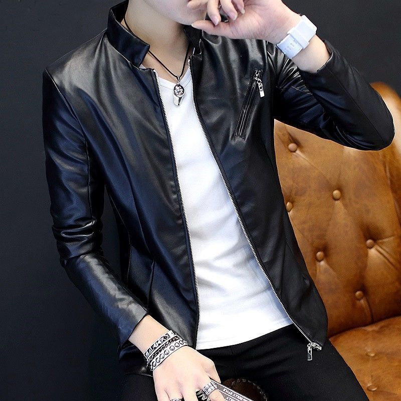 Pure~Form Leather Jacket