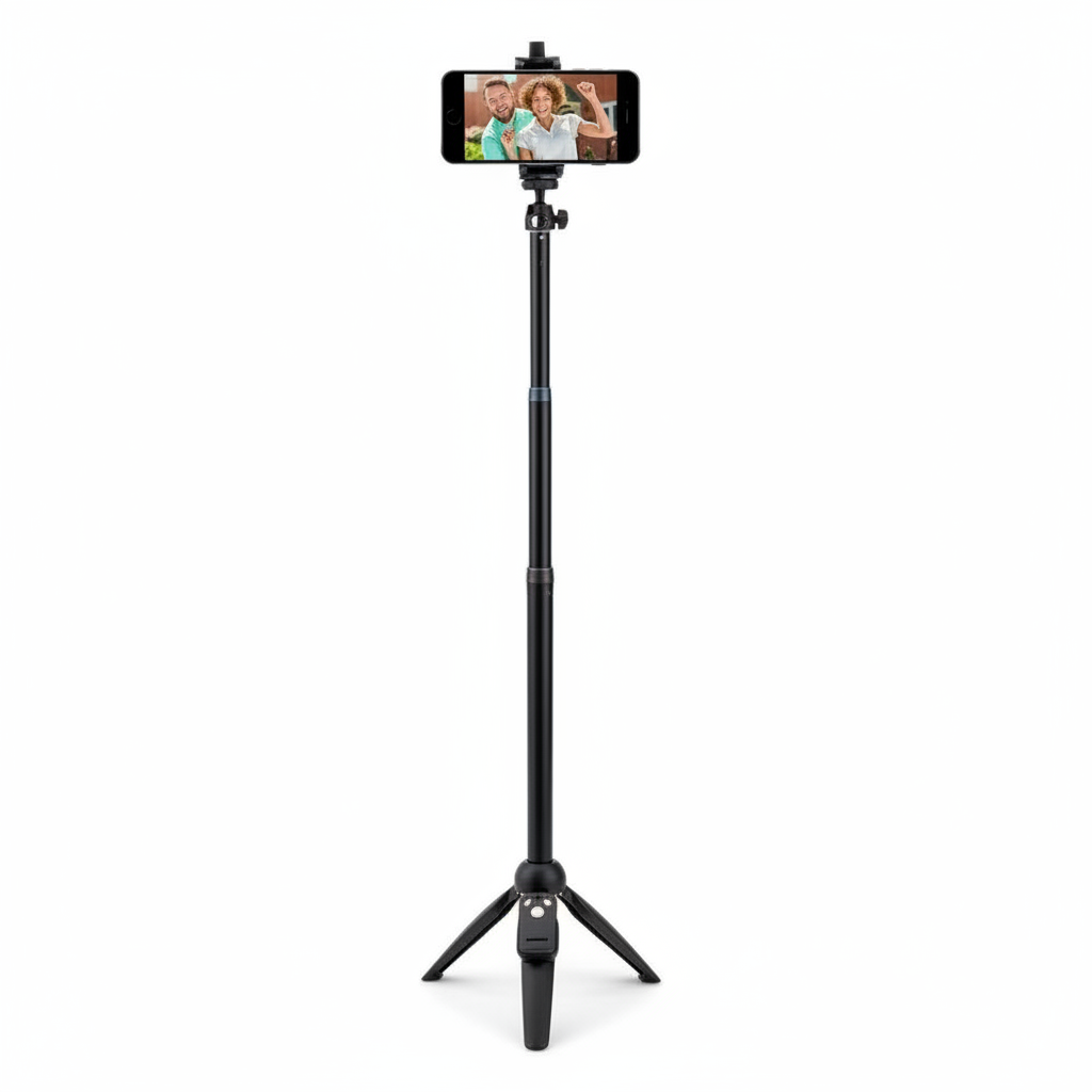 Selfie Stick Tripod With  Bluetooth Remote For IPhone And Android Phones