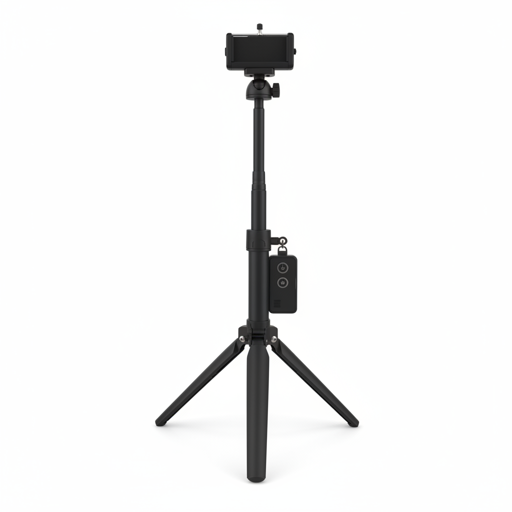 Selfie Stick Tripod With  Bluetooth Remote For IPhone And Android Phones